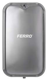 Išsiplėtimo indas FERRO, 12L, plokščias pailgas, šildymo sistemai, 3 bar, SBR membrana, CO12PR