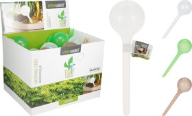 Augalų savaiminio laistymo sistema, plastikinis burbulas, įvairių sp., 8,5 x 27 cm.