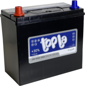 Akumuliatorius TOPLA TOP JIS 12 V, 55 Ah, 490 A, EN