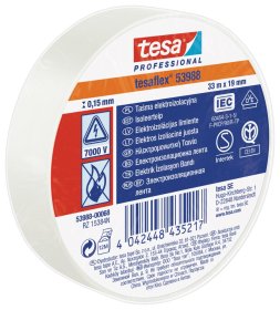 Izoliacinė juosta TESA 19 mm x 33 m, baltos sp.