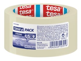 Pakavimo juosta TESA Strong, 50 mm x 66 m, skaidri
