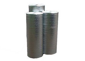 Pūsta polietileno plėvelė REFLEKT 3 mm storio, 1,20 x 50 m, metalizuotas, 20 kg/m³ tankio, N