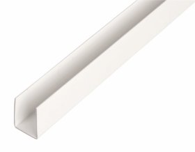 Plastikinis profilis U formos Matmenys 1 x 10 x 10 x 18 x 1000 mm, 484521
