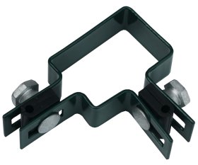 Apkaba tvoros segmentui HERVIN GARDEN, skersmuo 40x60 mm, su tarpinėmis ir varžtais, kampinė, cinkuota ir dažyta, RAL6005