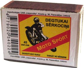 Degtukai MOTO SPORT, 1 vnt.