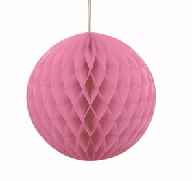 Dekoracija Burbulas, korėto popieriaus, rožinės spalvos, 35 cm