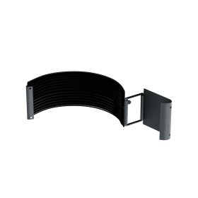 Latako jungtis BILKA, skersmuo 125/90 mm, grafito pilka spalva, RAL7024, matinė