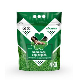 Samanotų vejų trąšos AGROCHEMA 4 kg.