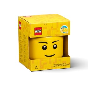 Daiktadėžė LEGO Boy, galvos formos, 16 x 18,5 x 16 cm