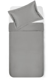 Patalynės užvalkalų komplektas EXCLUSIVE, 140 x 200, 50 x 70+5cm, Oxford 2 dalių su užtrauktuku, pilkos sp.
