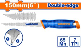 Pjūklas gipso kartono plokštėms WADFOW, dvigubo galandinimo, 65MN, 7TPI, 150 mm, WHW3G62