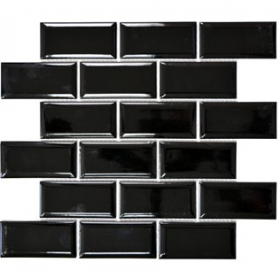 Mozaika METRO JUODA, 29,5 x 29,1 cm, 12 vnt./dėž., akmens masės, Vokietija, MM 0525, N