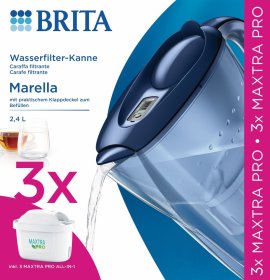 Filtravimo indas BRITA, MARELLA 2.4L +3MXPRO, mėlynas