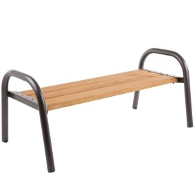 Suolas be nugaros atramos PATIO Park Lux, 162x75x63 cm, medis, plienas, rudas, maksimali apkrova iki 250kg