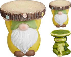 Sodo dekoracija Sodo gyvūnai, vazono stovas, įvairių sp., 2 skirtingų dizainų, 28 x 28 x 30,5 cm.