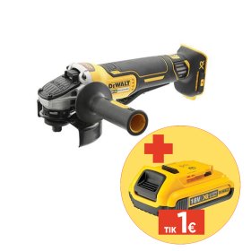 Akumuliatorinis kampinis šlifuoklis DEWALT DCG406N-XJ, 18 V, 125 mm, be akumuliatorių ir kroviklio