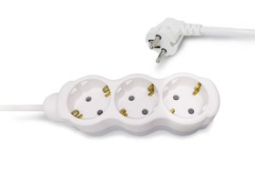 Ilgiklis ORRO 53039, Lizdų skaičius: 3; Laido ilgis: 1.5m; Laido tipas: 3x1mm2; Įtampa: 230V; Srovė: 10A; Įžeminimas: Taip; Jungiklis: Ne