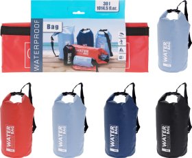 Neperšlampamas krepšys, matmenys 27x61cm, 30l, įvairių spalvų