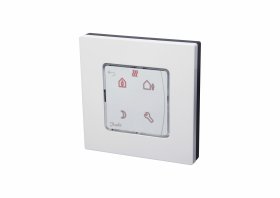 Patalpos termostatas DANFOSS Icon, su displėjumi programuojamas, virštinkinis 230V/50Hz, temp. ribos 5-35C, vandeniniam šildymui, 3(1)A/230V AC