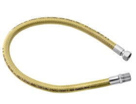 Dujų žarnelė FERRO, 1/2", 0,5m, su plieniniu tinkleliu, vidus/išorė, WGN0500