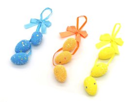 Velykų dekoracija Pakabinami Kiaušiniai, 3 vnt., ilgis 33 cm