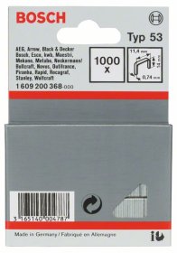 Kabės BOSCH, tipas 53, 14 mm, 1000 vnt.