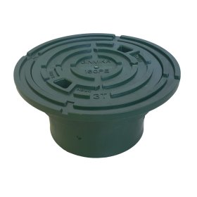 Šulinio dangtis su korpusu GINMIKA 160/200 PE, A15, 280x140mm, žalia sp.