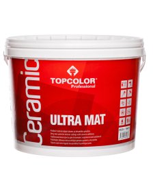 Vandeniniai vidaus dažai TOPCOLOR Ceramic Ultra Mat, 9 L, A bazė, matiniai, luboms