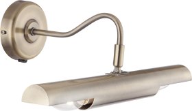 Sieninis veidrodžių ir paveikslų šviestuvas GLOBO Picture, E14, 2 x 40W, 230V, su jungikliu, antikvarinio žalvario sp., 365 x 135 x 210 mm, 4405