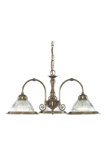 Pakabinamas šviestuvas SEARCHLIGHT American Diner, E27, 3 x 60W, 230V, 620 x 620 x 280 mm, maksimalus aukštis 1200 mm, 9343-3