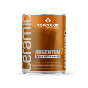 Vandeniniai vidaus dažai TOPCOLOR Ceramic Argentum 7 STOP BACTERIA, 0,9 L, A bazė