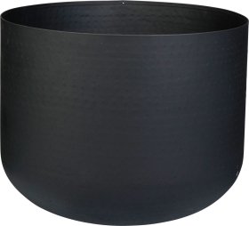 Lauko vazonas, metalinis, juodos sp., 31,5 x 31,5 x 28,5 cm.
