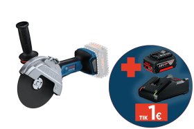 Akumuliatorinis kampinis šlifuoklis BOSCH Professional, GWS 18 V-180 P, SOLO, 18 V, be akumuliatoriaus ir kroviklio, 06019H6L01