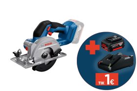 Akumuliatorinis diskinis pjūklas BOSCH Professional GKS 18V-51 SOLO, 18 V, be akumuliatoriaus ir kroviklio, 06019M3120