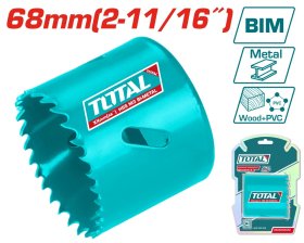 Gręžimo karūnėlė TOTAL, HSS M3 Bi-metal, 4-6 TPI, 68 mm, TAC410681
