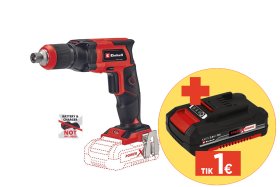 Akumuliatorinis gipso varžtų suktuvas EINHELL TE-DY 18 Li, Solo, 18 V, Li-ion, be akumuliatoriaus