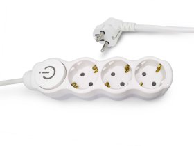 Ilgiklis ORRO 53023, Lizdų skaičius: 3; Laido ilgis: 1.5m; Laido tipas: 3x1mm2; Įtampa: 230V; Srovė:10 A; Įžeminimas: Taip; Jungiklis:Taip