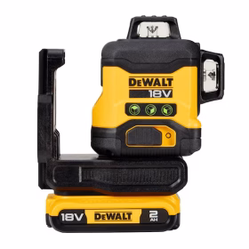 Kryžminis lazerinis nivelyras DEWALT DCLE34031D1-QW, 18 V, komplekte 1x2,0 Ah akumuliatoriai ir kroviklis
