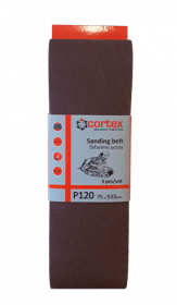 Juosta šlifavimui CORTEX P120, 75 x 533 mm, 3 vnt.