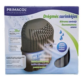 Drėgmės absorbentas PRIMACOL, skirtos patalpoms iki 20 m2., sidabro spalvos