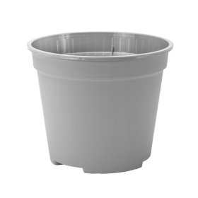 Plastikinis vazonėlis FAST, pilkos sp., 12 x 9,8 cm., 0,7 l, 10 vnt.