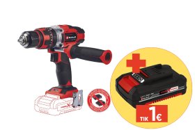 Akumuliatorinis gręžtuvas EINHELL TE-CD 18/48 Li-i Solo, 2 greičiai, maks. sukimo momentas 48 Nm