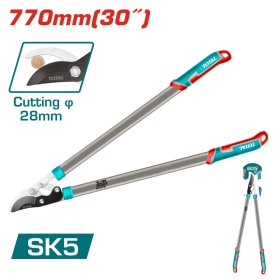 Šakų žirklės TOTAL THT1527401, ilgis: 29"(760mm), anglies plieno ašmenys padengti teflonu