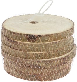 Mediniai padėkliukai, skersmuo 11 cm, 6 vnt.