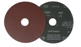 Šlifavimo diskas SAIT, Fibro tipo, NR100, 125 x 22 mm