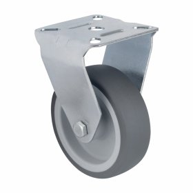 Ratukas WALTECO, diametras 75 mm, su plokštele, fiksuotas, apkrova 60 kg