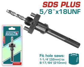 Adapteris gręžimo karūnai TOTAL, SDS plus, tinka 32-210 mm, TAC4204