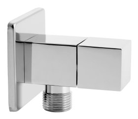 Kampinis ventilis FERRO QUADRO Z293, su keramine galvute, G1/2 x 3/8, chromuotas, Z293