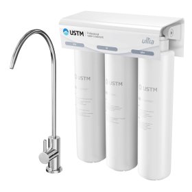 Vandens filtravimo komplektas USTM ULTRA NEW STYLE, 3 pakopų (STO, ST, UFM), chromo spalva