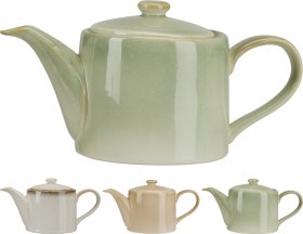Arbatinis, 900 ml, keramikinis, 3 skirtingų spalvų